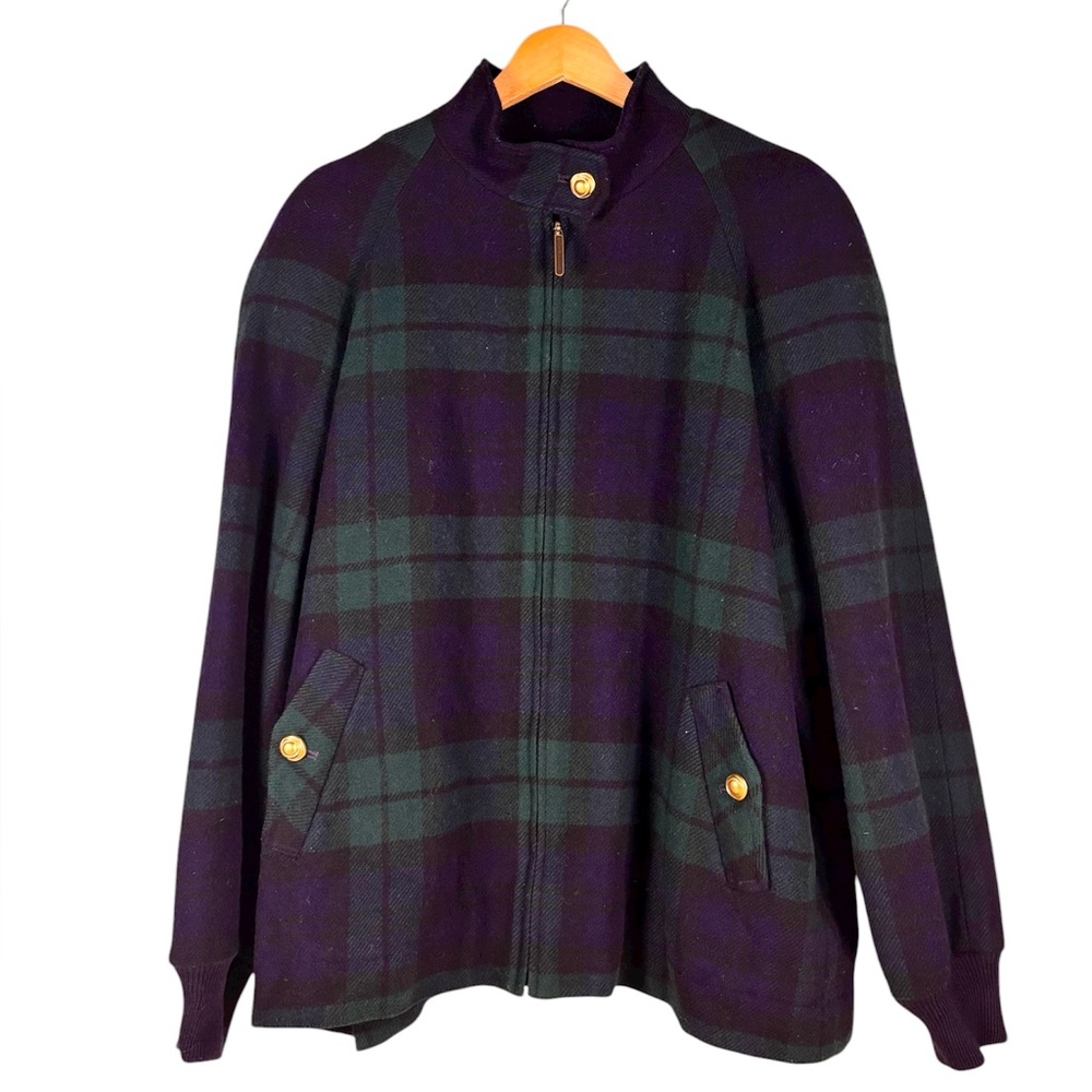 Pendleton 90’s Tartan Plaid Holiday Wool Jacket - image 1